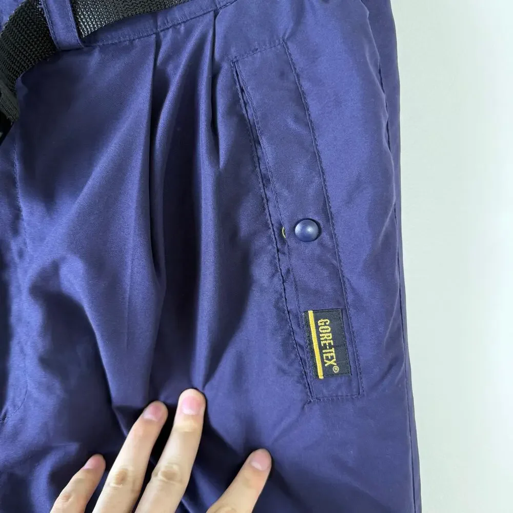 Vintage 1990s Sun Mountain Goretex Mountain Pants Size L Blue - Picture 2 of 8